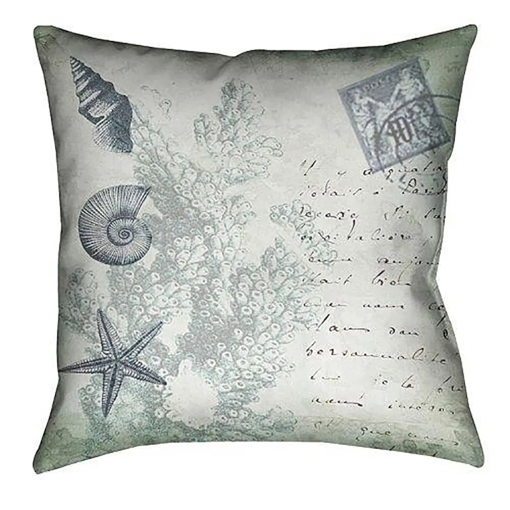 Seaside Postcard Indoor Decorative Pillow