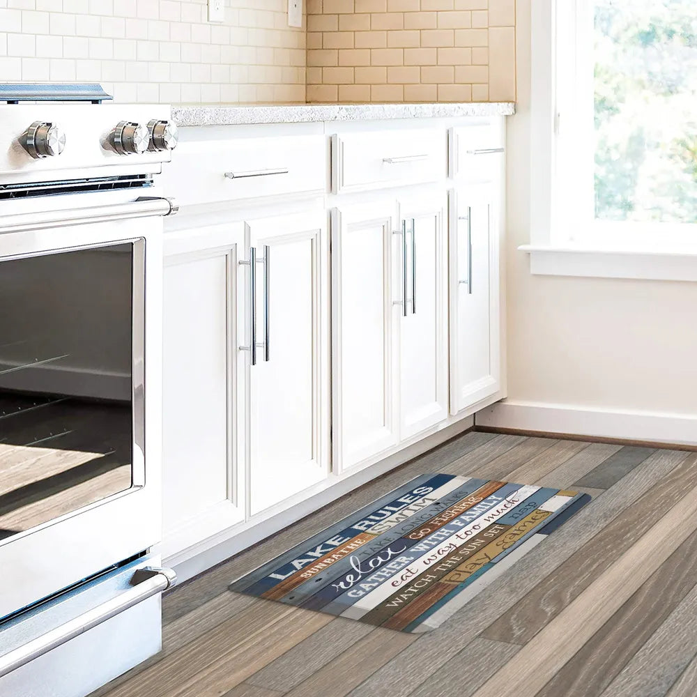 Lake Rules Anti-Fatigue Kitchen Mat