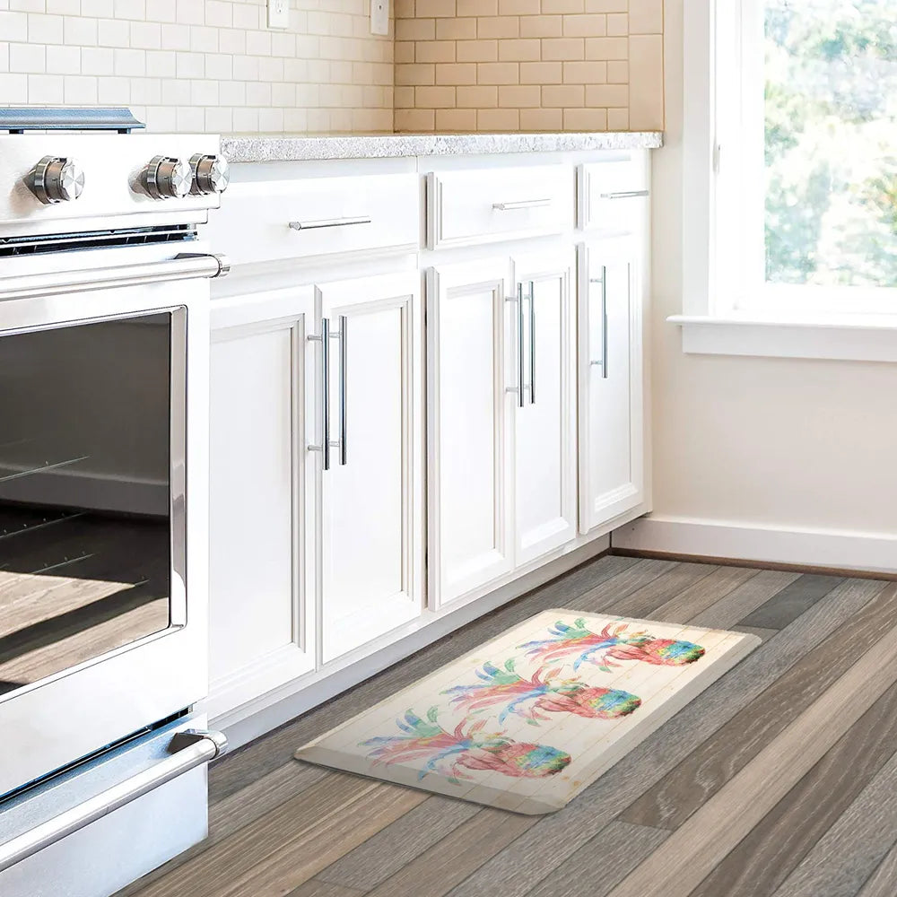 Colorful Pineapple Anti-Fatigue Kitchen Mat