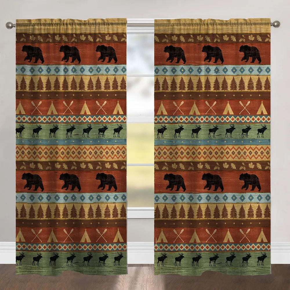 Bear Lodge Room Darkening Window Panel