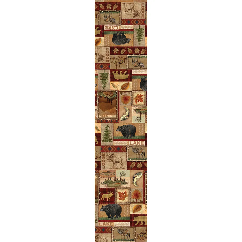 Lodge Collage Table Runner