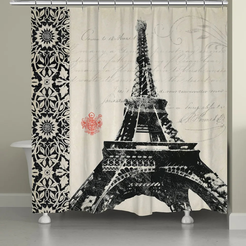 Eiffel Tower Shower Curtain Laural Home