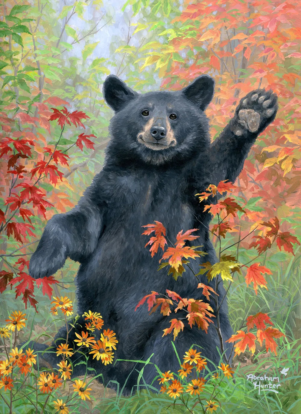 Autumn Greeting Shower Curtain