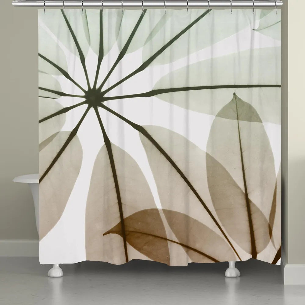Earthy Brassy Shower Curtain