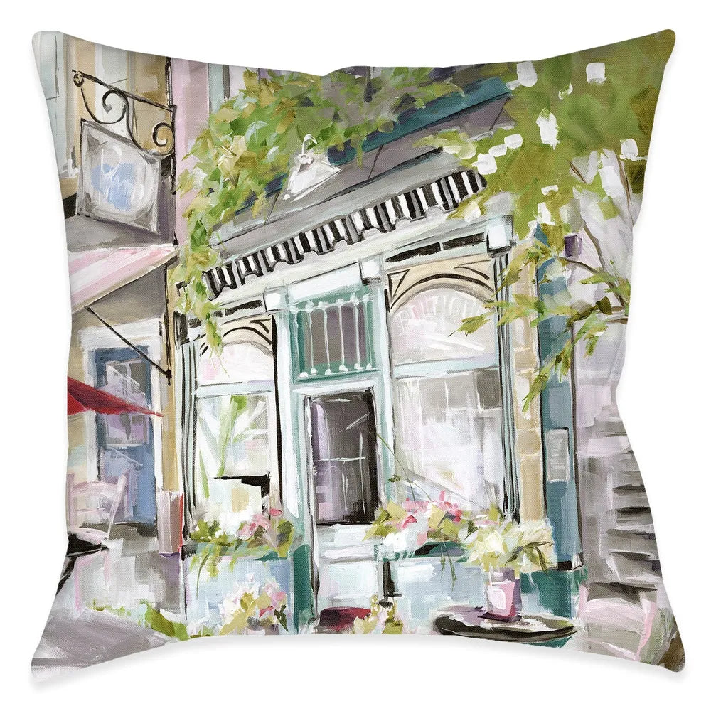 A Walk In Paris Outdoor Decorative Pillow