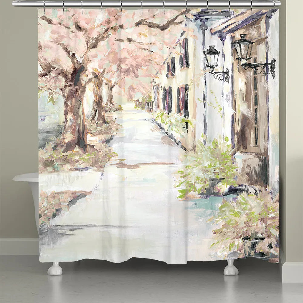 A Walk In The City Shower Curtain