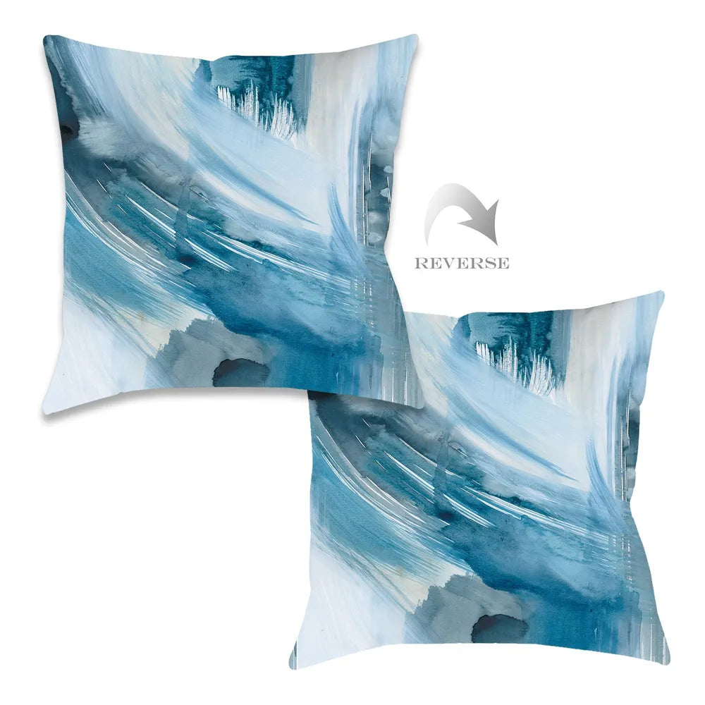 Abstract Blues II Indoor Decorative Pillow