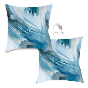 kathy ireland® HOME Abstract Blues II Indoor Decorative Pillow