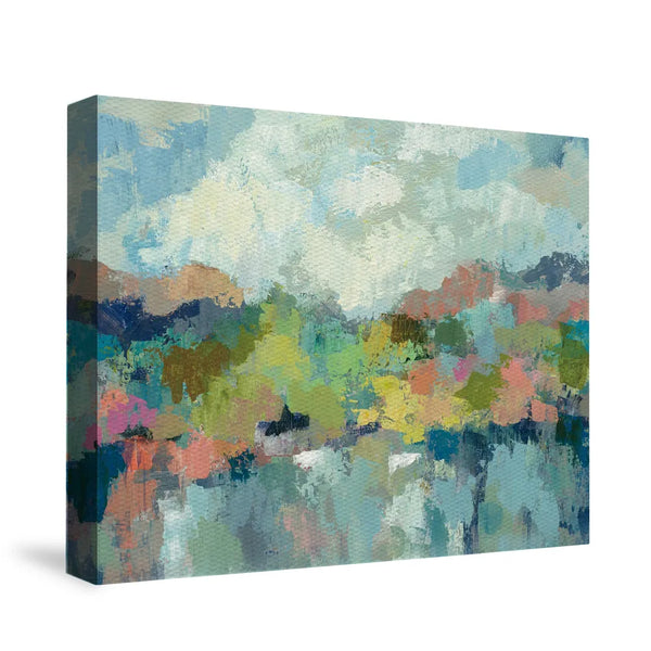 Abstract Lakeside Canvas Wall Art - Laural Home