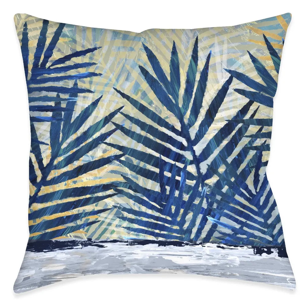 Abstract Palm Outdoor Decorative Pillow