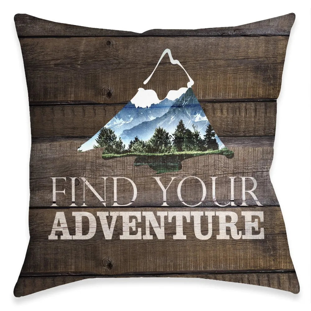 Adventure Mountain Indoor Decorative Pillow