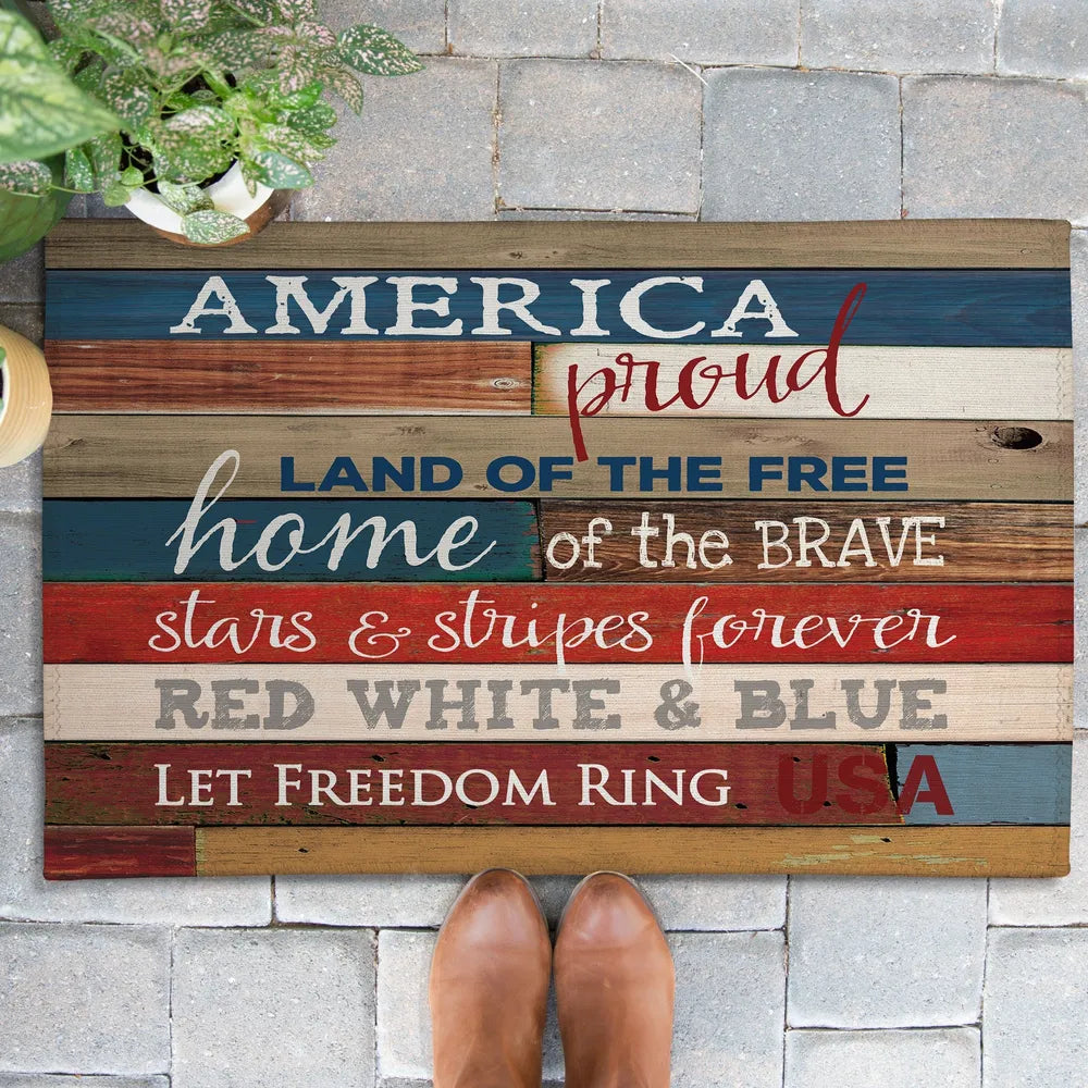 America Proud Outdoor Door Mat