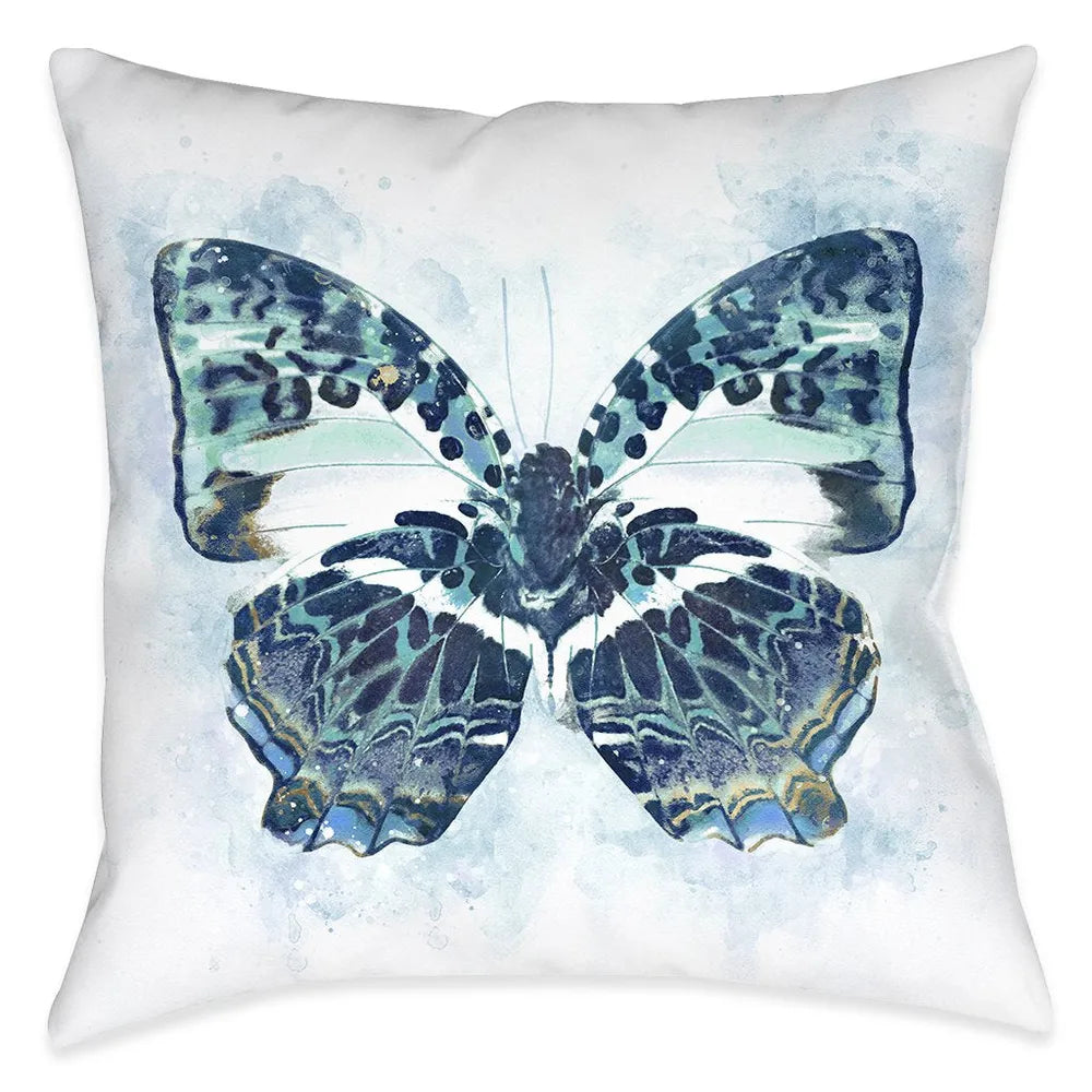 Artful Butterfly Wings Outdoor Decorative Pillow