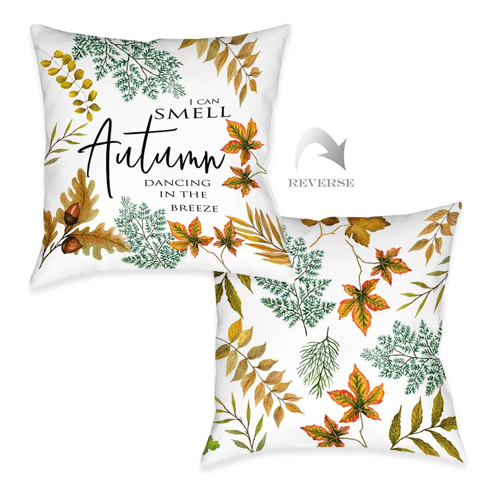 Autumn Dancing Outdoor Decorative Pillow