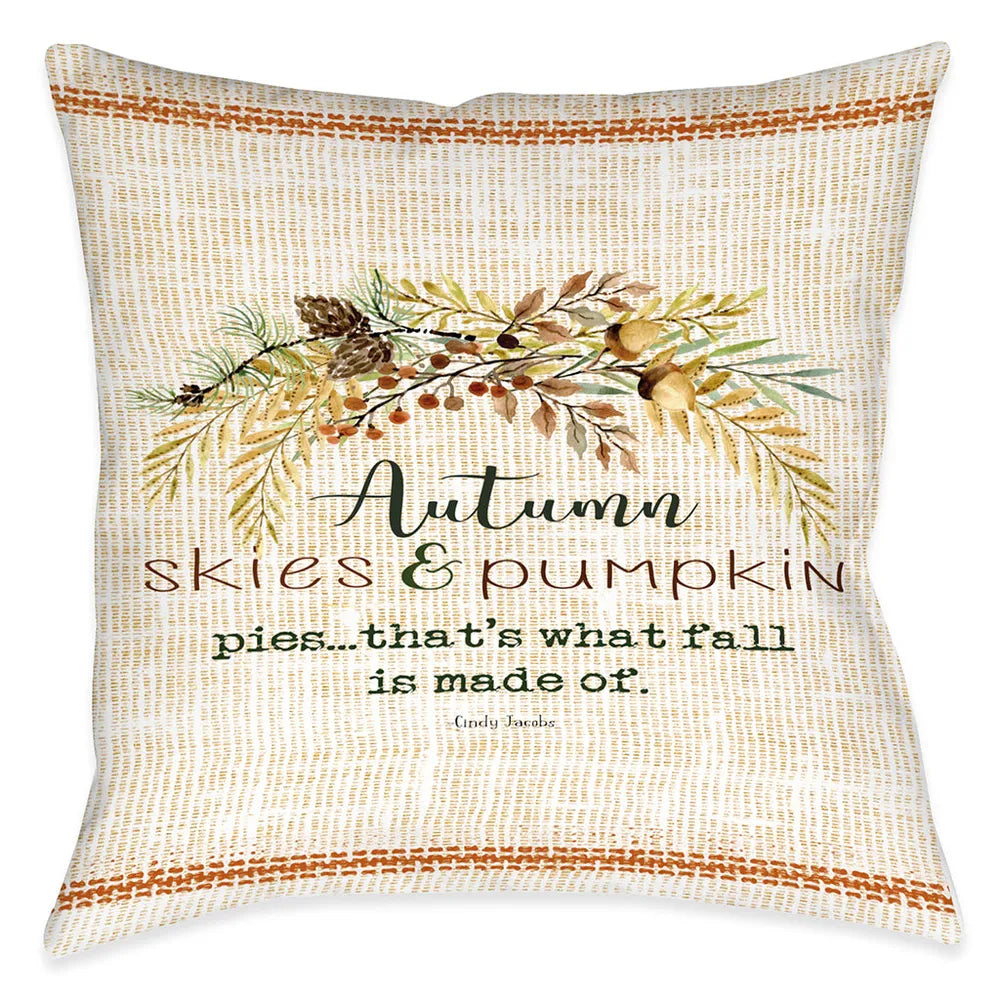 Autumn Skies Indoor Decorative Pillow