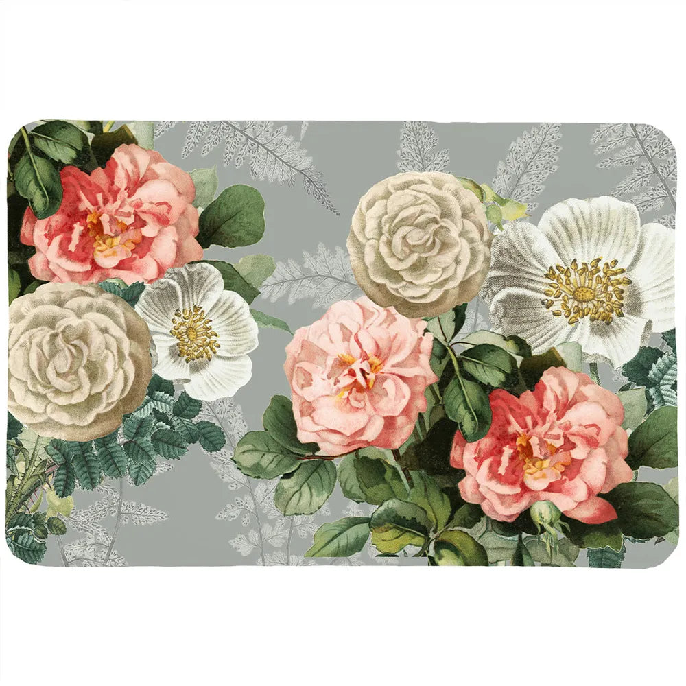 Ava Floral Memory Foam Rug