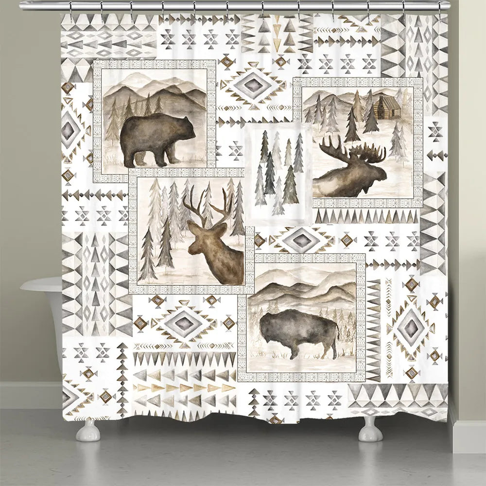 Aztec Lodge Shower Curtain