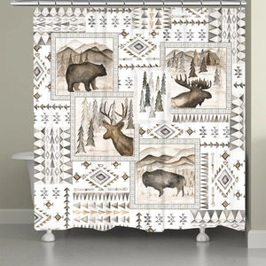 Aztec Lodge Shower Curtain