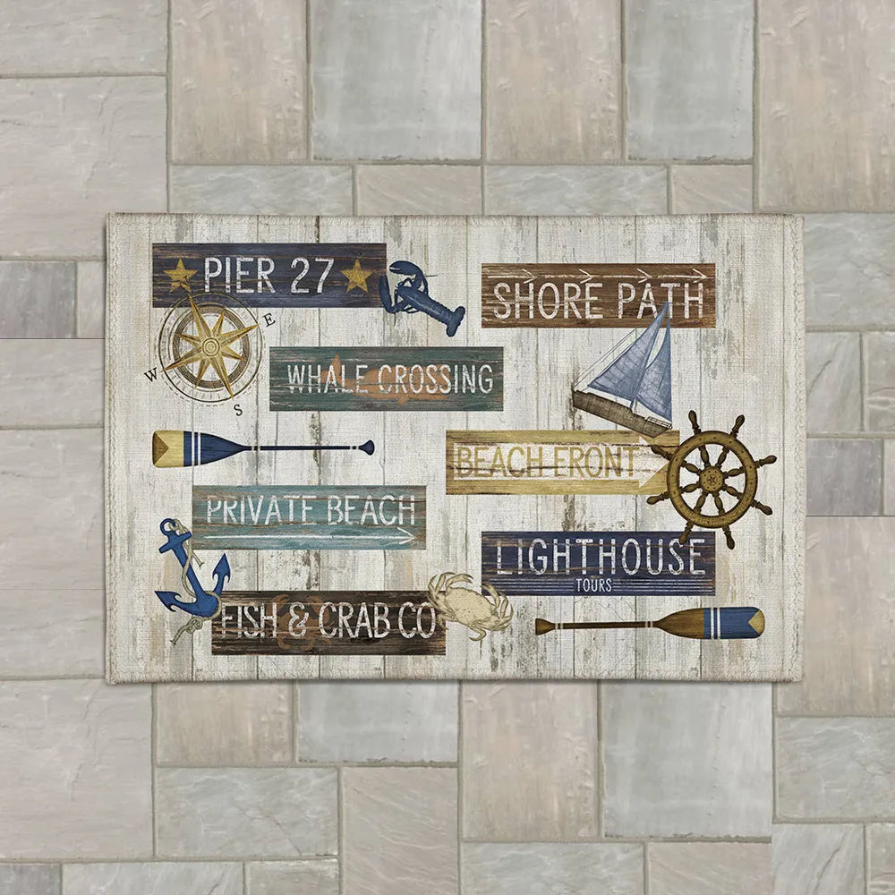 Beach Front Outdoor Area Rug