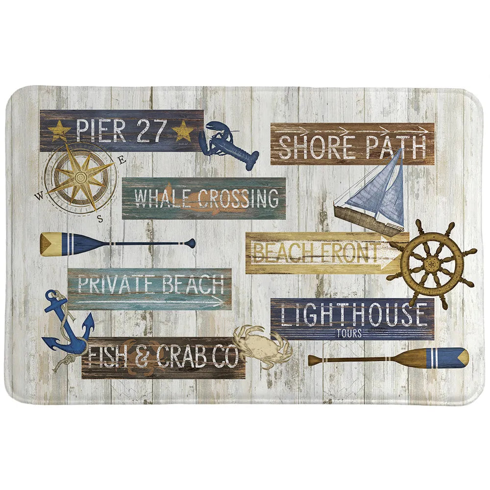 Beach Front memory foam rug