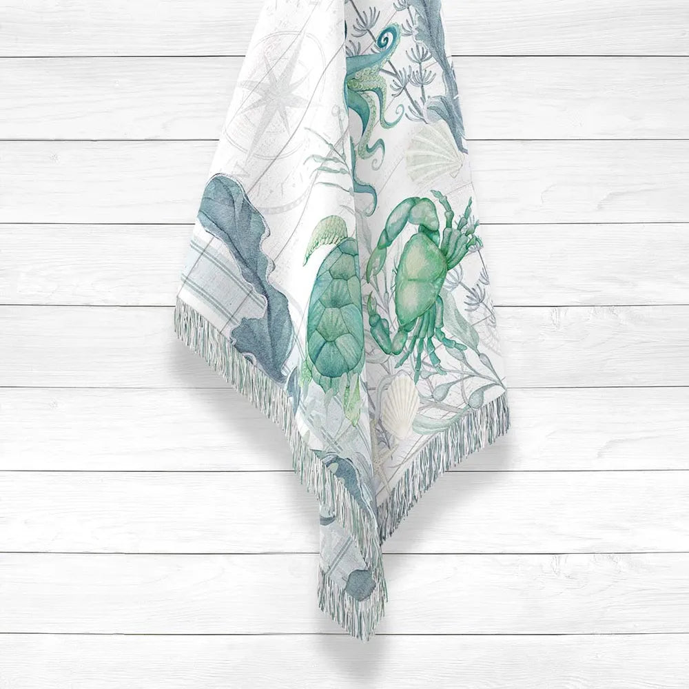 Beach Therapy Friends Woven Throw