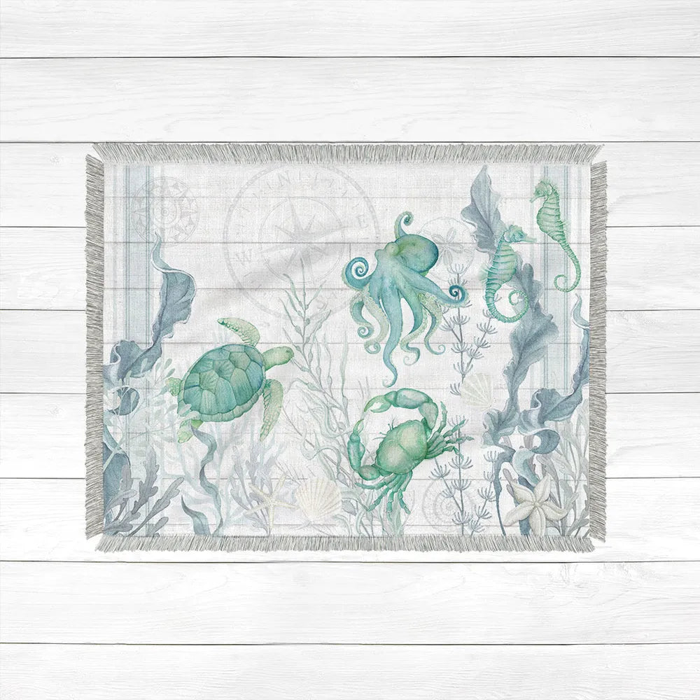 Beach Therapy Friends Woven Throw