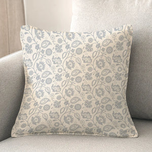 kathy ireland® HOME Bellini Floral Scroll Neutral Indoor Decorative Pillow