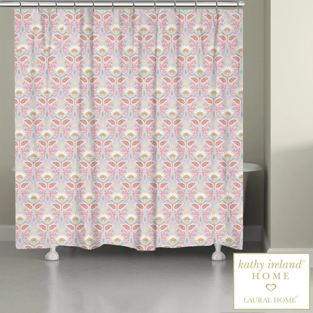kathy ireland® HOME Bellini Floral Shower Curtain