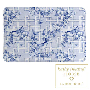 kathy ireland® HOME Birds and Lattice Memory Foam Rug
