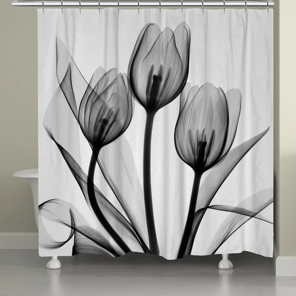 Laural newest Home Couture Noir Fabric Shower Curtain