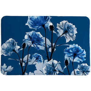Bloomed Indigo X-Ray Memory Foam Rug
