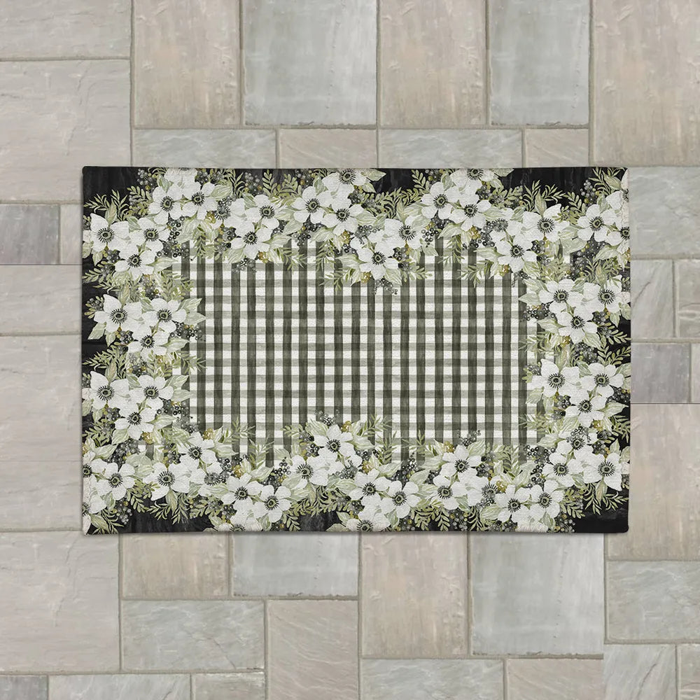 Blooming Welcome Outdoor Area Rug