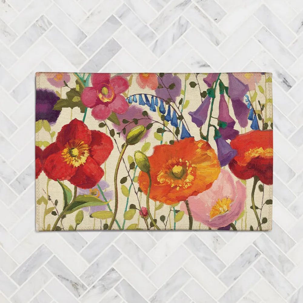 Blossoming Printemps Chenille Accent Rug