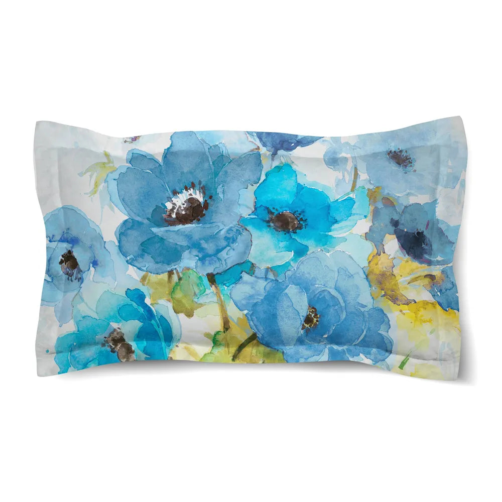 Blue Bouquet Duvet Sham