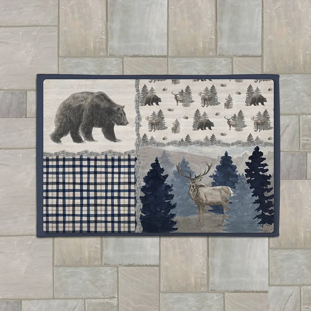 Blue Cliff Mountain Outdoor Area Rug