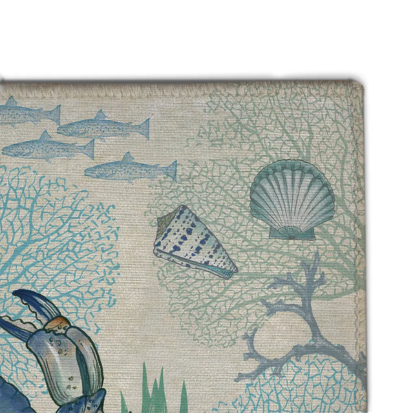 Blue Crab Outdoor Area Rug - Laural Home