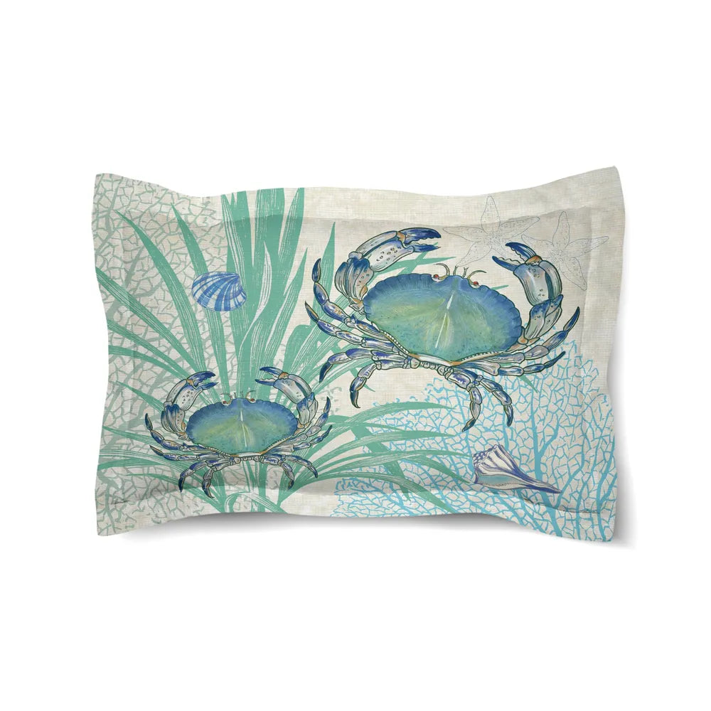Blue Crab Comforter Sham