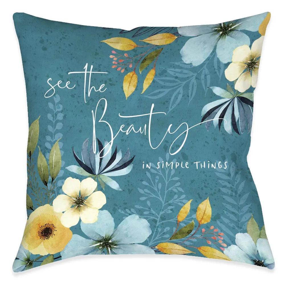 Blue Sunrise Beauty Outdoor Decorative Pillow