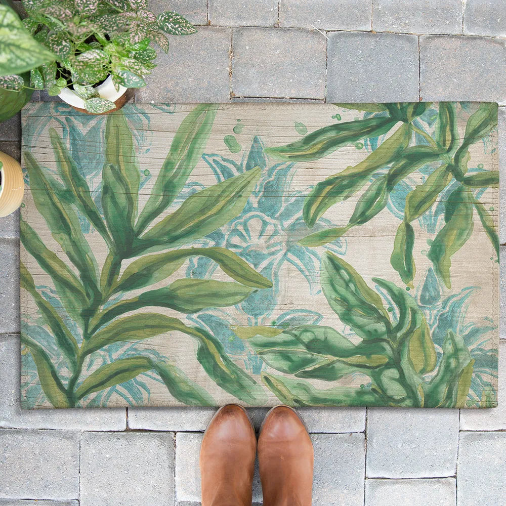 Bohemian Palms Outdoor Door Mat
