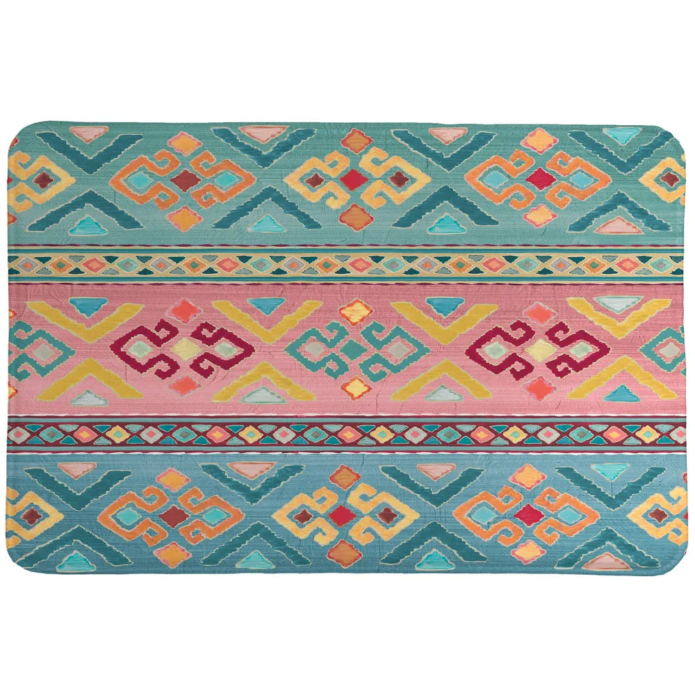 Bohemian Stripes Memory Foam Rug