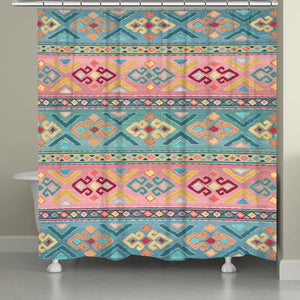 Bohemian Stripes Shower Curtain