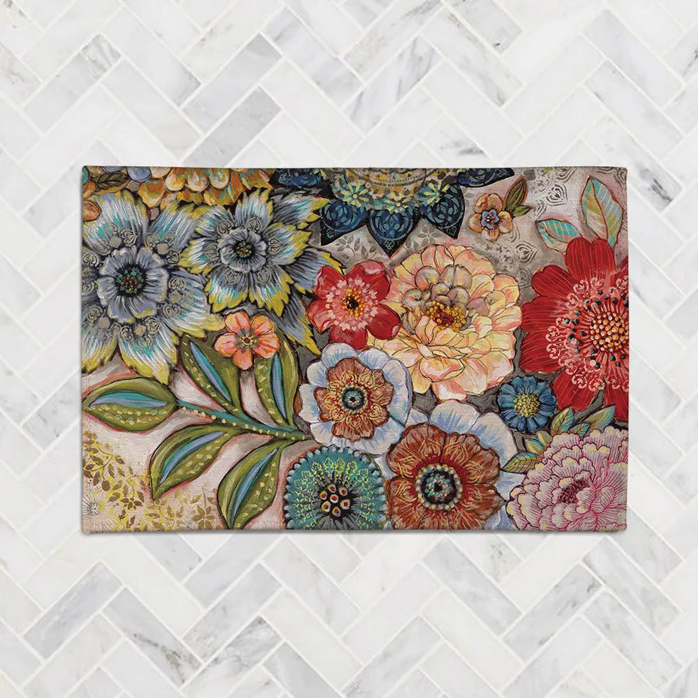 Boho Bouquet Chenille Accent Rug