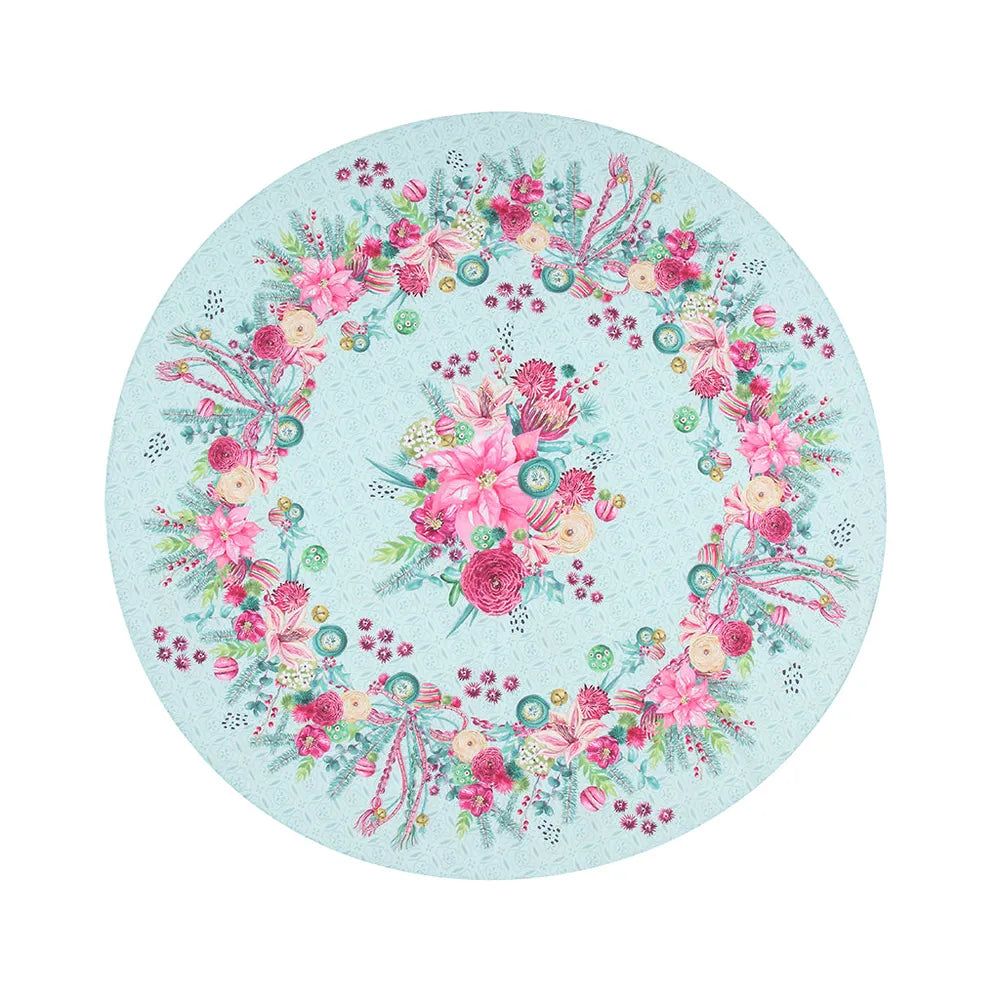 Boho Christmas Round Tablecloth