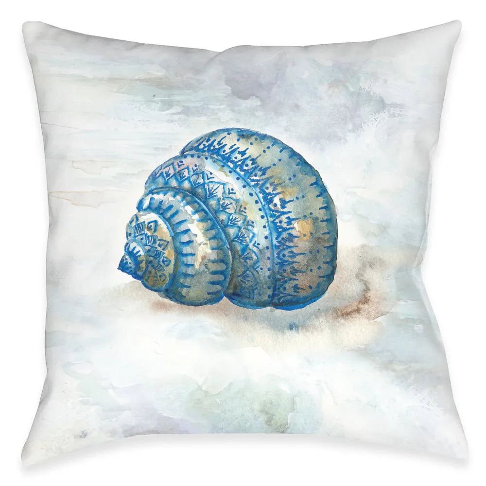 Venice Beach Shell Outdoor Decorative Pillow