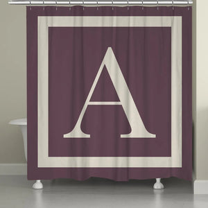 Monogram Classic Border Shower Curtain 