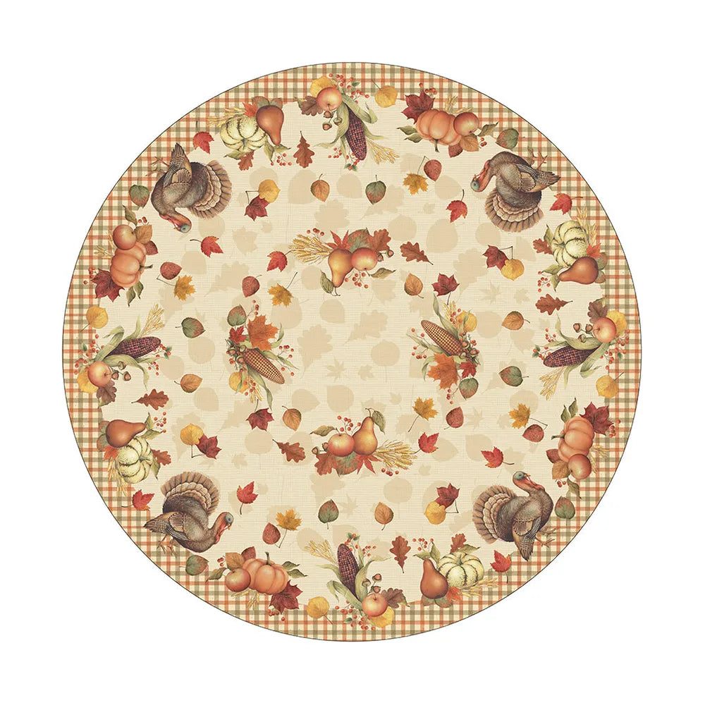 Bountiful Harvest Round Tablecloth