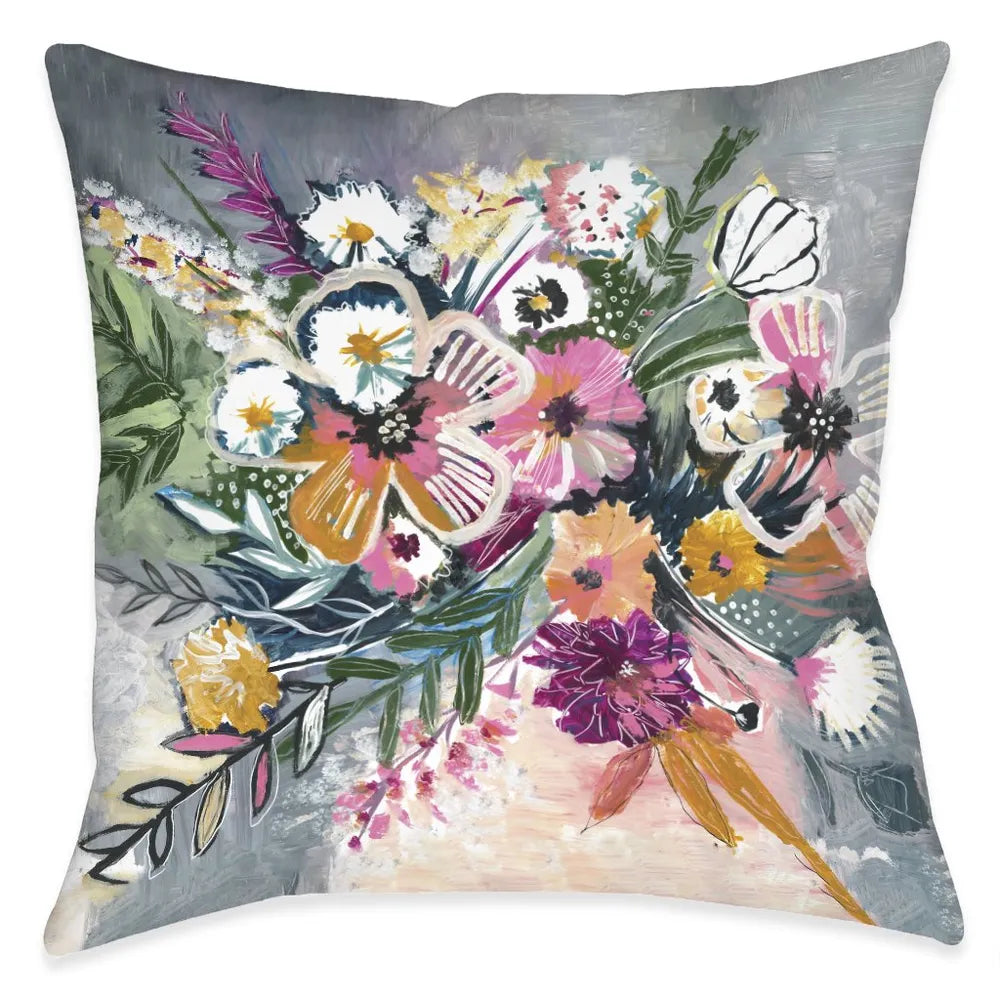 Brilliant Bouquet Indoor Decorative Pillow