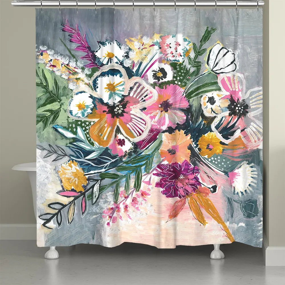 Brilliant Bouquet Shower Curtain