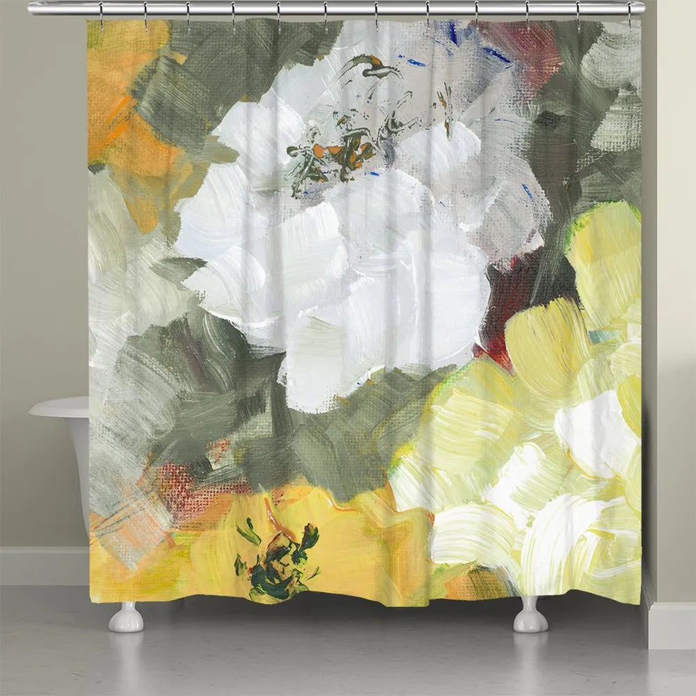 Brushed Floral Fields Shower Curtain