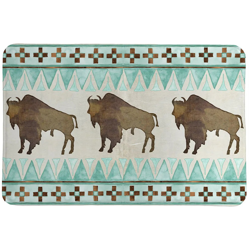 Buffalo Lodge Trio Memory Foam Rug